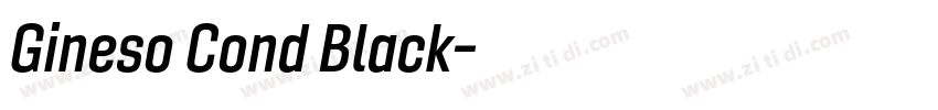 Gineso Cond Black字体转换 Gineso Cond Black字体转换
